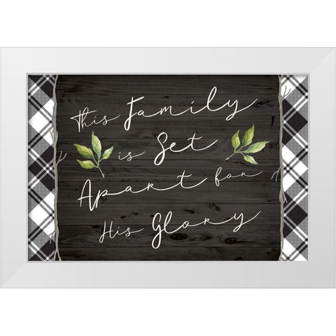 This Family White Modern Wood Framed Art Print by ND Art