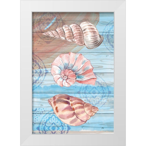 Coastal IX White Modern Wood Framed Art Print by ND Art