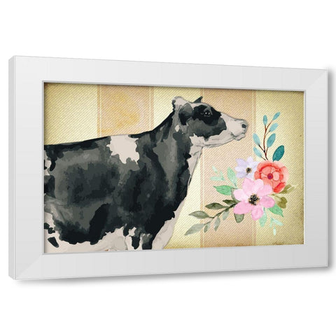 Farmhouse Floral II White Modern Wood Framed Art Print by ND Art