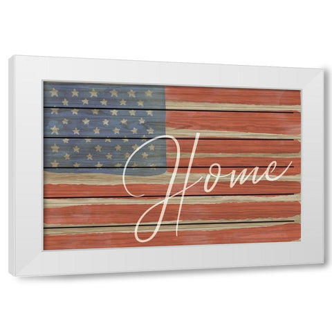 Home White Modern Wood Framed Art Print by ND Art