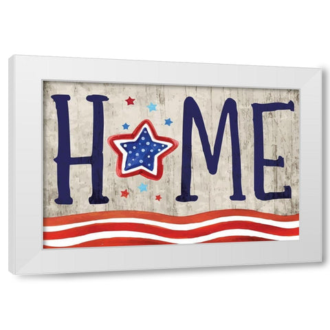 Home White Modern Wood Framed Art Print by ND Art