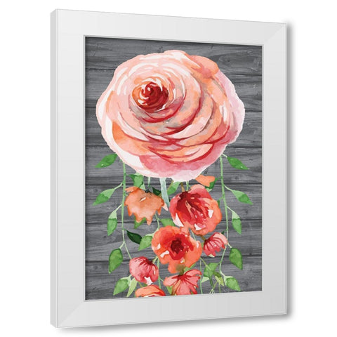 Flower   White Modern Wood Framed Art Print by ND Art