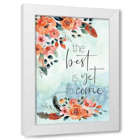 The Best White Modern Wood Framed Art Print by ND Art