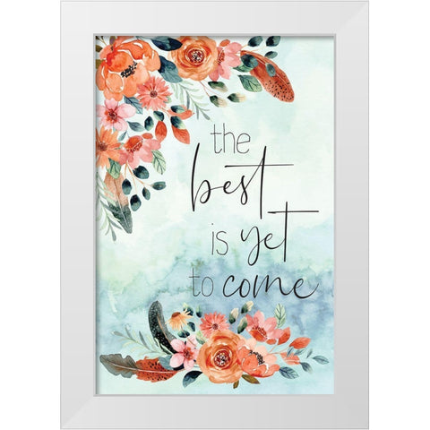 The Best White Modern Wood Framed Art Print by ND Art