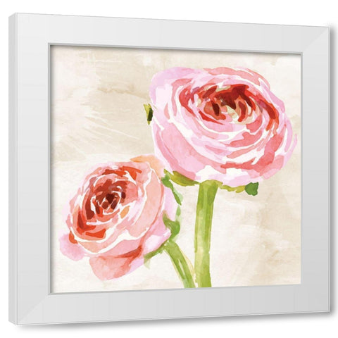 Bashful II White Modern Wood Framed Art Print by ND Art