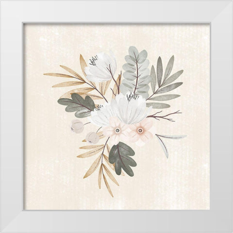Garden Floral II White Modern Wood Framed Art Print by ND Art