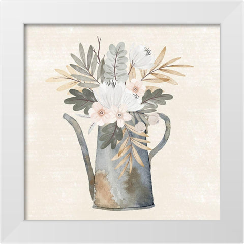 Garden Floral III White Modern Wood Framed Art Print by ND Art