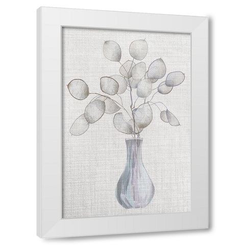 Gray Greenery White Modern Wood Framed Art Print by ND Art