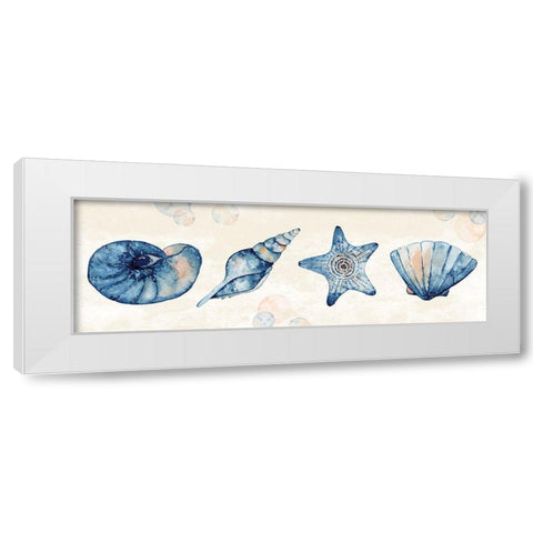 Ocean Blue II White Modern Wood Framed Art Print by ND Art