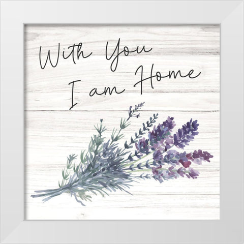 Home White Modern Wood Framed Art Print by ND Art