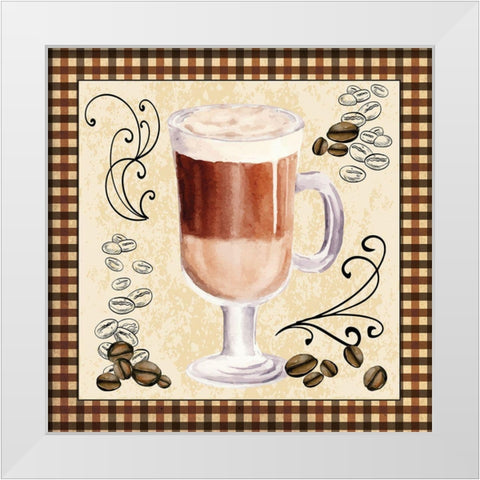 Froth White Modern Wood Framed Art Print by ND Art