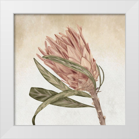 Braids and Bunches White Modern Wood Framed Art Print by ND Art