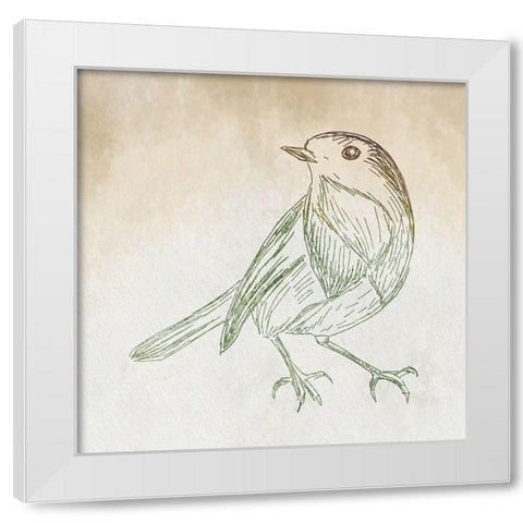 Braids and Bunches II White Modern Wood Framed Art Print by ND Art