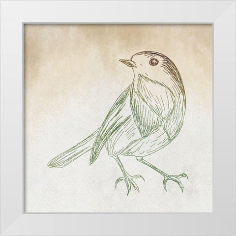 Braids and Bunches II White Modern Wood Framed Art Print by ND Art