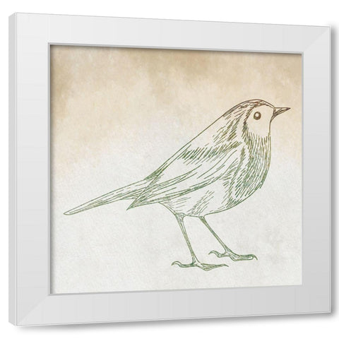 Braids and Bunches III White Modern Wood Framed Art Print by ND Art