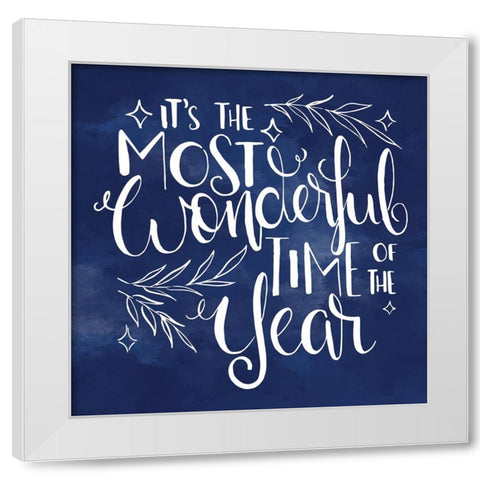 Wonderful White Modern Wood Framed Art Print by ND Art