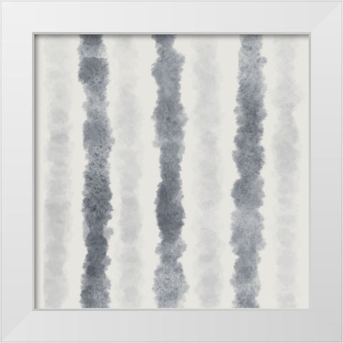 Tie Dye Pattern White Modern Wood Framed Art Print by ND Art