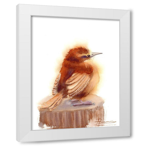 Rusty White Modern Wood Framed Art Print by Shefranov, Olga