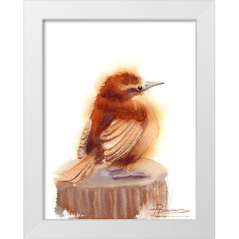 Rusty White Modern Wood Framed Art Print by Shefranov, Olga