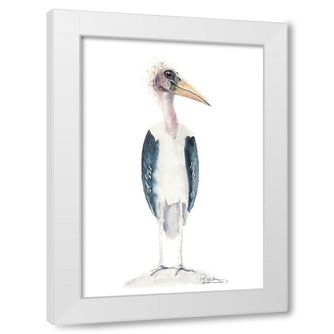 Derp White Modern Wood Framed Art Print by Shefranov, Olga