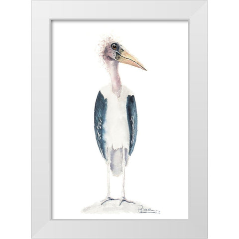 Derp White Modern Wood Framed Art Print by Shefranov, Olga