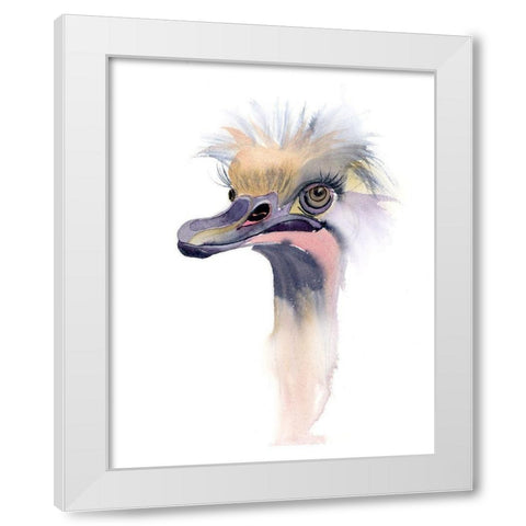 Lashes White Modern Wood Framed Art Print by Shefranov, Olga