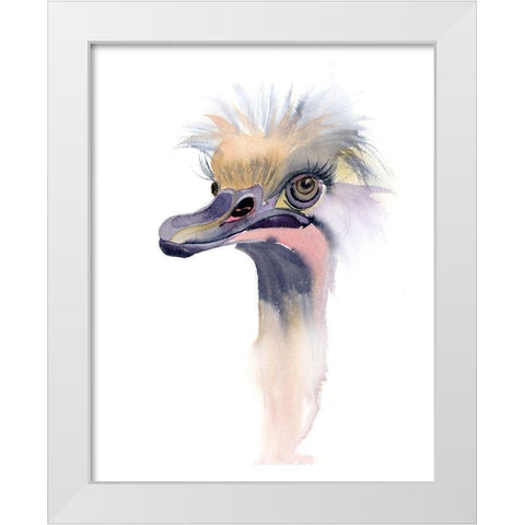 Lashes White Modern Wood Framed Art Print by Shefranov, Olga