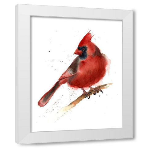 Cardinal White Modern Wood Framed Art Print by Shefranov, Olga