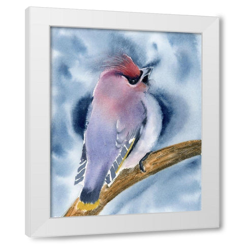 Perched II White Modern Wood Framed Art Print by Shefranov, Olga