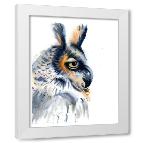 Profile White Modern Wood Framed Art Print by Shefranov, Olga