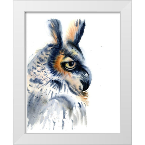 Profile White Modern Wood Framed Art Print by Shefranov, Olga