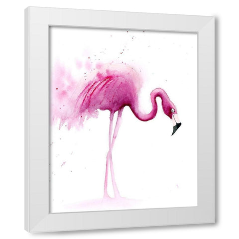 Flaming IV White Modern Wood Framed Art Print by Shefranov, Olga