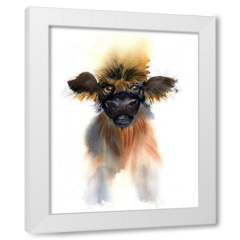 Calf White Modern Wood Framed Art Print by Shefranov, Olga