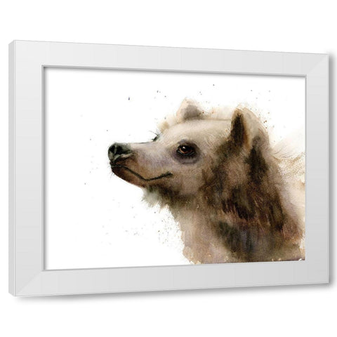 Bear III White Modern Wood Framed Art Print by Shefranov, Olga