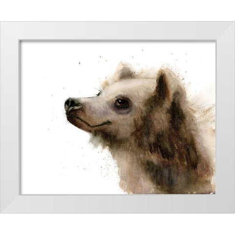 Bear III White Modern Wood Framed Art Print by Shefranov, Olga
