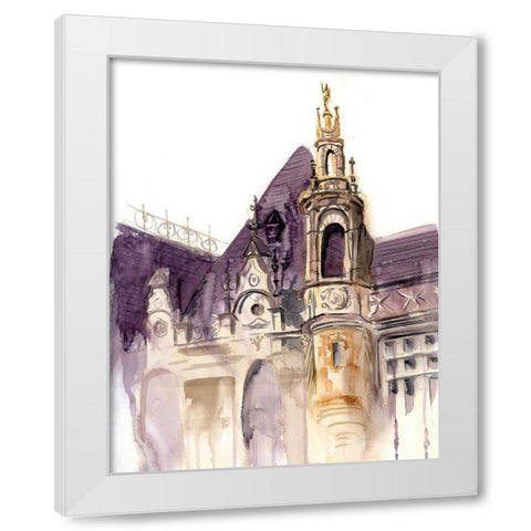 Castle II White Modern Wood Framed Art Print by Shefranov, Olga