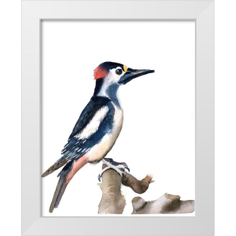 Black Beak White Modern Wood Framed Art Print by Shefranov, Olga