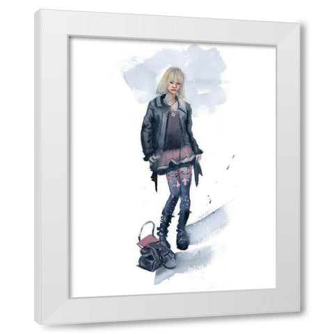 Fashion White Modern Wood Framed Art Print by Shefranov, Olga
