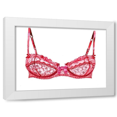 Bra White Modern Wood Framed Art Print by Shefranov, Olga