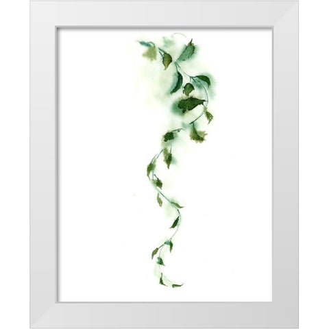 Vine White Modern Wood Framed Art Print by Shefranov, Olga