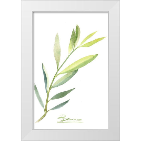 Botanical III White Modern Wood Framed Art Print by Shefranov, Olga