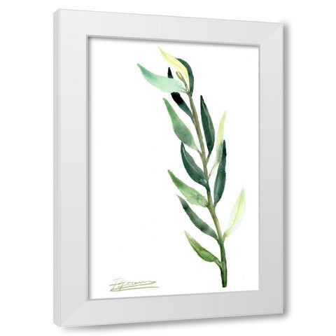 Botanical IV White Modern Wood Framed Art Print by Shefranov, Olga