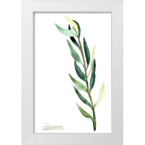 Botanical IV White Modern Wood Framed Art Print by Shefranov, Olga