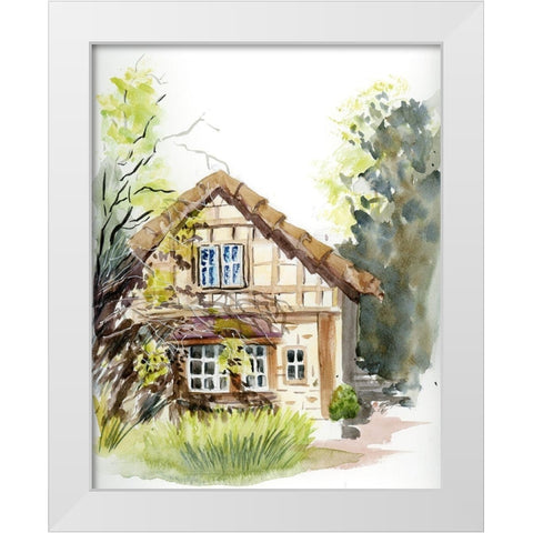Cottage White Modern Wood Framed Art Print by Shefranov, Olga