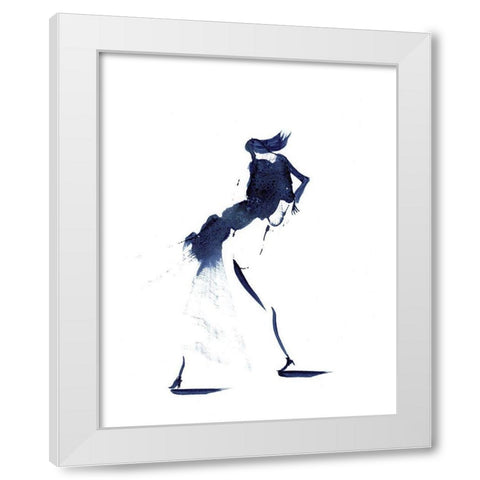 Figurative in Navy II White Modern Wood Framed Art Print by Shefranov, Olga