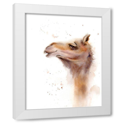 Camel White Modern Wood Framed Art Print by Shefranov, Olga