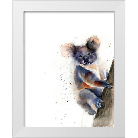 Koala White Modern Wood Framed Art Print by Shefranov, Olga