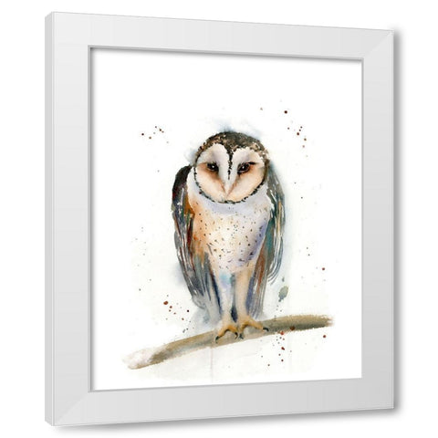 Owl II White Modern Wood Framed Art Print by Shefranov, Olga