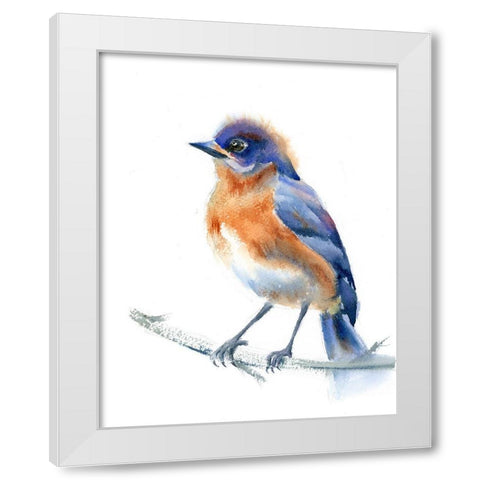 Phoebe White Modern Wood Framed Art Print by Shefranov, Olga