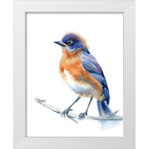 Phoebe White Modern Wood Framed Art Print by Shefranov, Olga